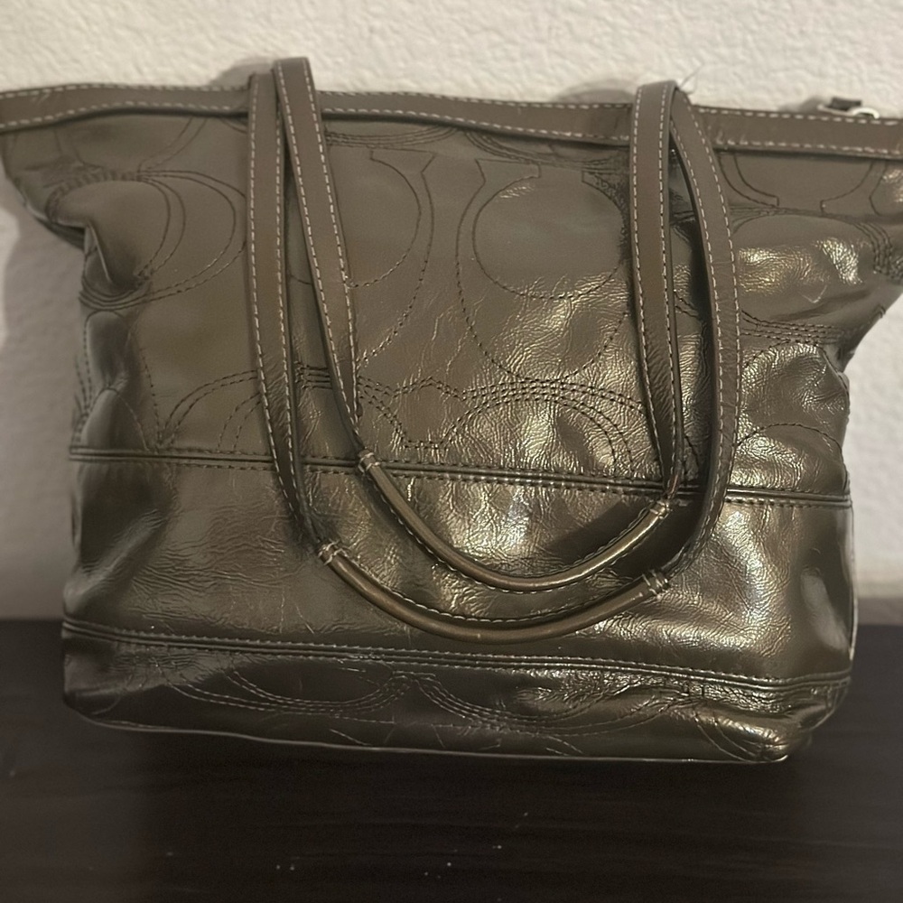 Coach Est. 1941 Signature C-Stitched Olive Bag - Picture 8 of 13